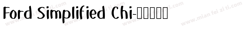 Ford Simplified Chi字体转换